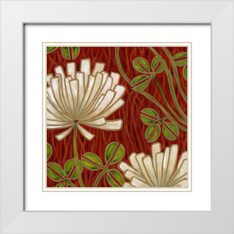 Gretchen I White Modern Wood Framed Art Print with Double Matting by Deans, Karen