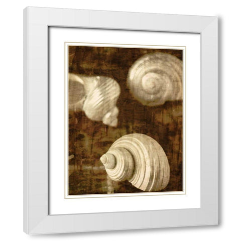 Pastel Quadrants I White Modern Wood Framed Art Print with Double Matting by Mountain, Ricki