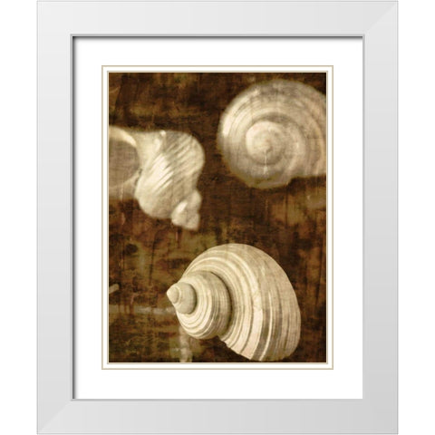 Pastel Quadrants I White Modern Wood Framed Art Print with Double Matting by Mountain, Ricki