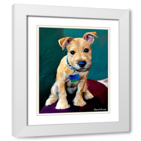 Snack Attack White Modern Wood Framed Art Print with Double Matting by McClintock, Robert