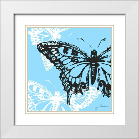 Pop Fly III White Modern Wood Framed Art Print with Double Matting by Burghardt, James