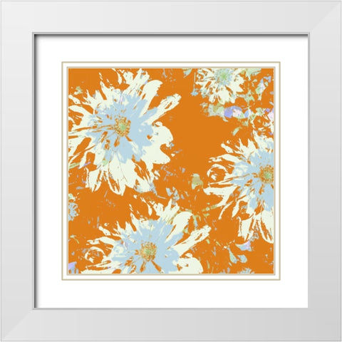 Simple Bloom II White Modern Wood Framed Art Print with Double Matting by Mountain, Ricki