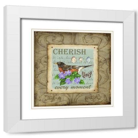 Wings of Wonder III White Modern Wood Framed Art Print with Double Matting by Maday, Jane