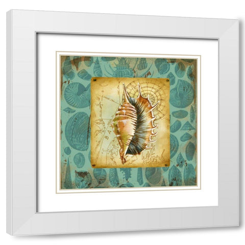 Seaside Gifts IV White Modern Wood Framed Art Print with Double Matting by Maday, Jane