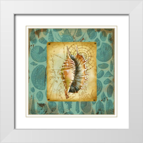Seaside Gifts IV White Modern Wood Framed Art Print with Double Matting by Maday, Jane