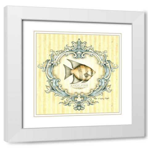 Coastal Life I White Modern Wood Framed Art Print with Double Matting by Wright, Sydney