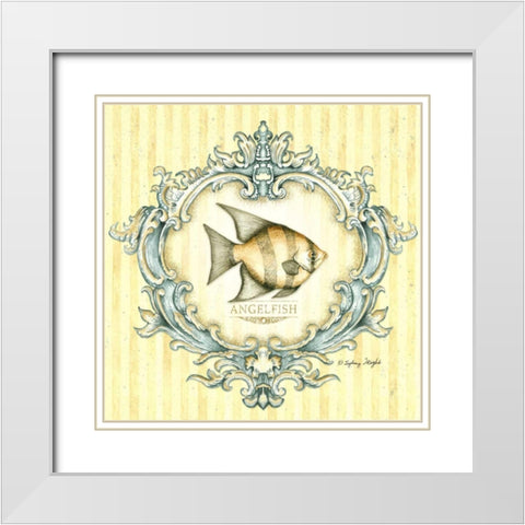 Coastal Life I White Modern Wood Framed Art Print with Double Matting by Wright, Sydney