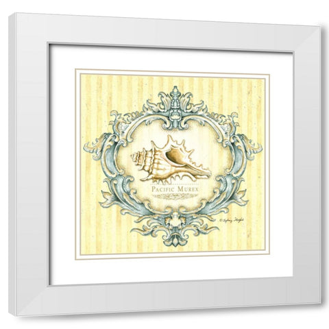 Coastal Life III White Modern Wood Framed Art Print with Double Matting by Wright, Sydney