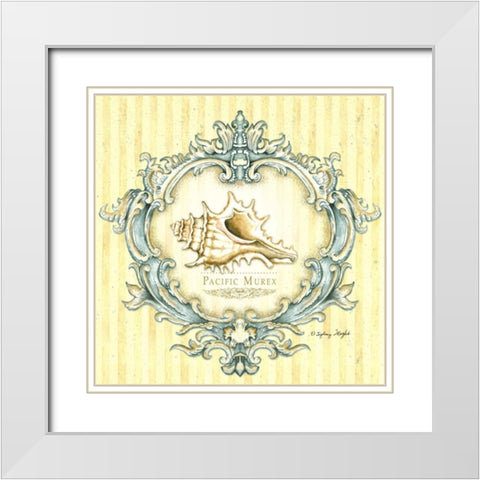 Coastal Life III White Modern Wood Framed Art Print with Double Matting by Wright, Sydney