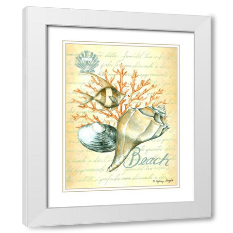 Under The Sea II White Modern Wood Framed Art Print with Double Matting by Wright, Sydney