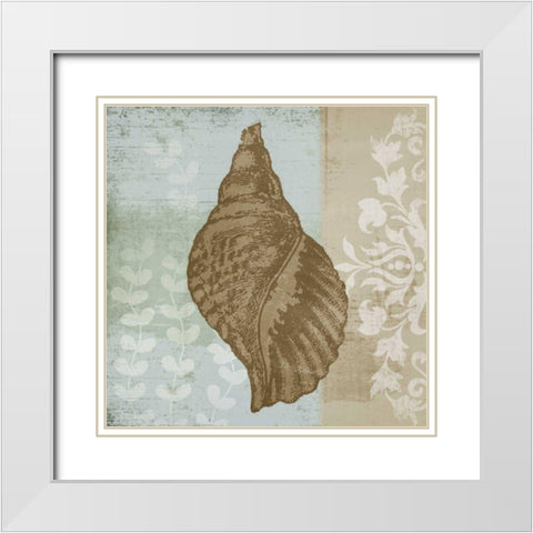 Coastal Cottage II White Modern Wood Framed Art Print with Double Matting by Beth Anne Creative