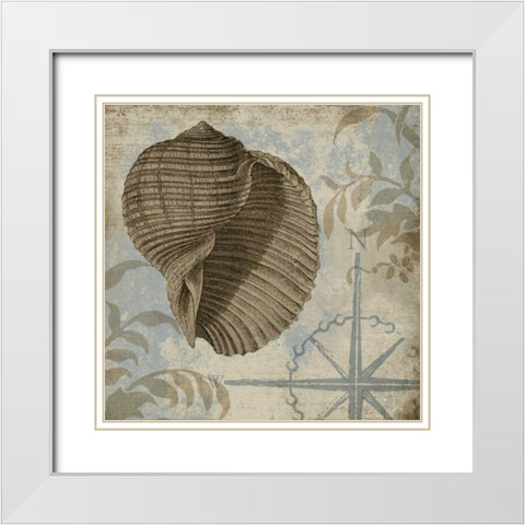 Coastal Cottage III White Modern Wood Framed Art Print with Double Matting by Beth Anne Creative