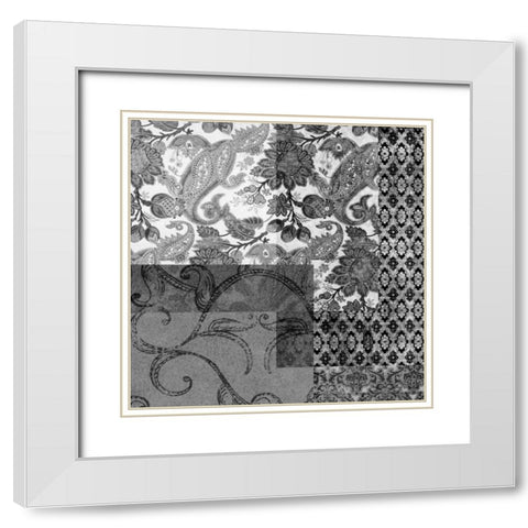 Odyssey I White Modern Wood Framed Art Print with Double Matting by Higby, Jason