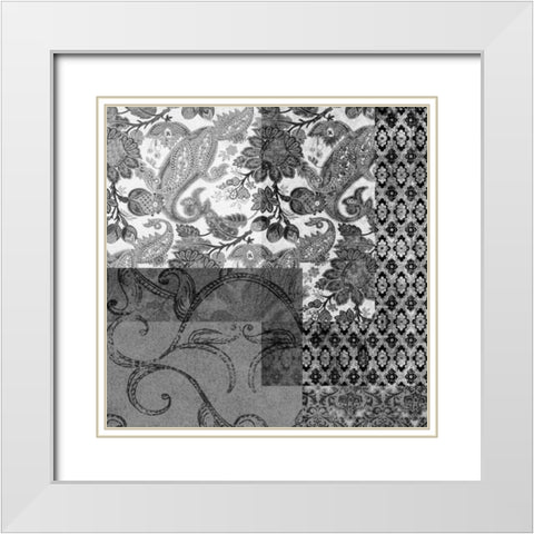 Odyssey I White Modern Wood Framed Art Print with Double Matting by Higby, Jason