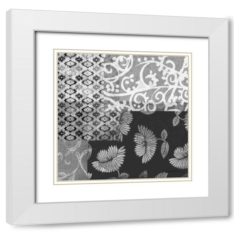 Odyssey IV White Modern Wood Framed Art Print with Double Matting by Higby, Jason