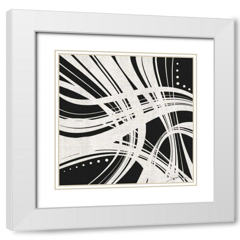 Whip It I White Modern Wood Framed Art Print with Double Matting by Higby, Jason