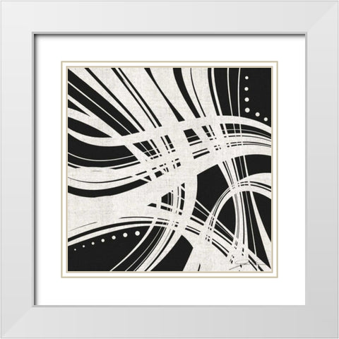 Whip It I White Modern Wood Framed Art Print with Double Matting by Higby, Jason