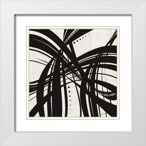 Whip It II White Modern Wood Framed Art Print with Double Matting by Higby, Jason