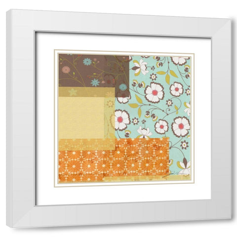 Marmalade I White Modern Wood Framed Art Print with Double Matting by Higby, Jason
