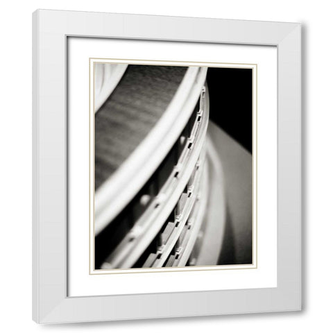 Detail I White Modern Wood Framed Art Print with Double Matting by Ling, Tang