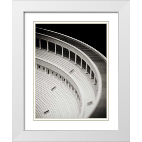 Detail II White Modern Wood Framed Art Print with Double Matting by Ling, Tang
