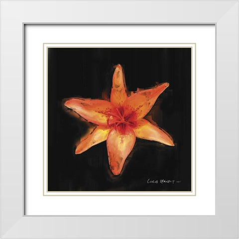 Vibrant Flower VI White Modern Wood Framed Art Print with Double Matting by Henry, Lola