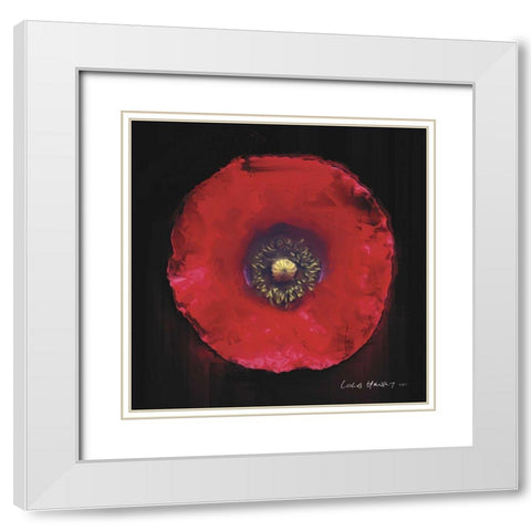 Vibrant Flower VII White Modern Wood Framed Art Print with Double Matting by Henry, Lola
