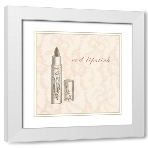 La Toilette II White Modern Wood Framed Art Print with Double Matting by Fagalde, Jarman