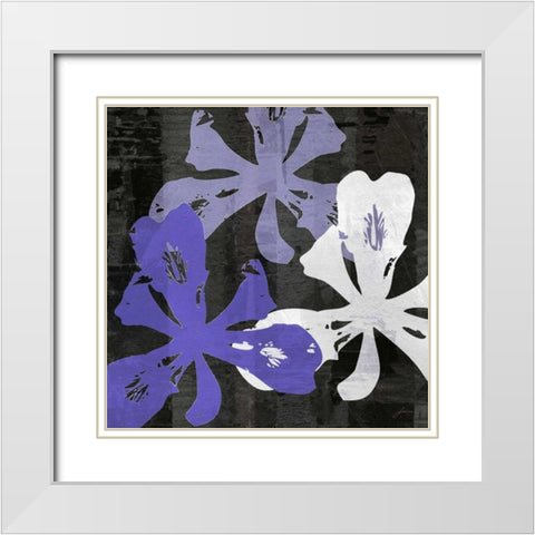 Bloomer Squares XII White Modern Wood Framed Art Print with Double Matting by Burghardt, James