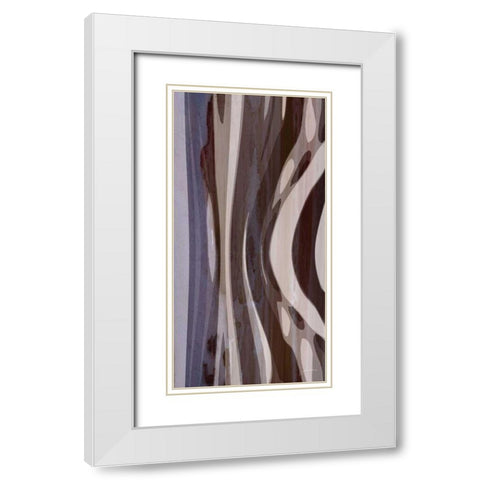 Bentwood Panel III White Modern Wood Framed Art Print with Double Matting by Burghardt, James