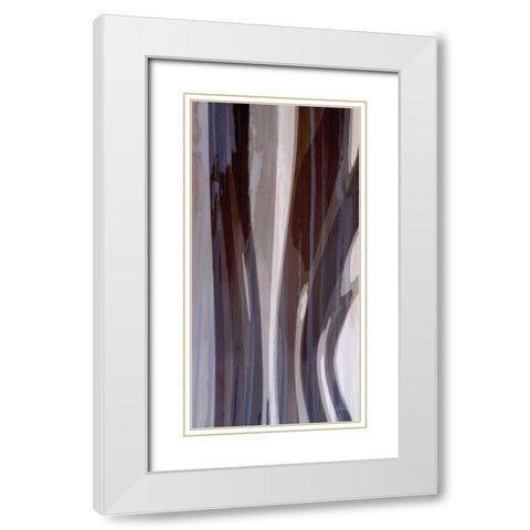 Bentwood Panel IV White Modern Wood Framed Art Print with Double Matting by Burghardt, James