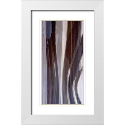 Bentwood Panel IV White Modern Wood Framed Art Print with Double Matting by Burghardt, James
