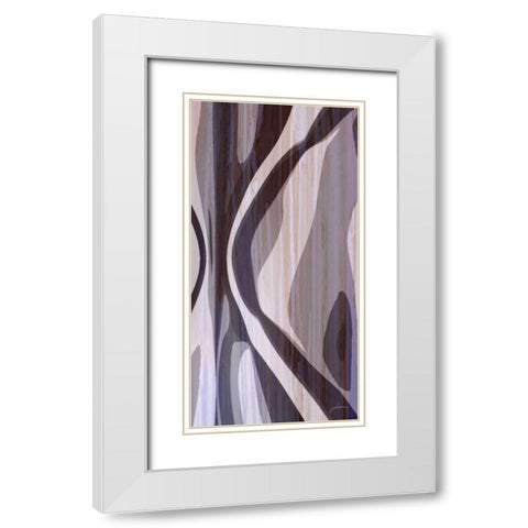 Bentwood Panel VI White Modern Wood Framed Art Print with Double Matting by Burghardt, James