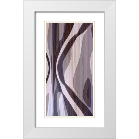 Bentwood Panel VI White Modern Wood Framed Art Print with Double Matting by Burghardt, James