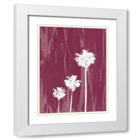 Oasis I White Modern Wood Framed Art Print with Double Matting by Burghardt, James