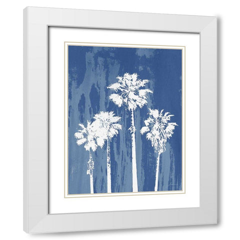 Oasis II White Modern Wood Framed Art Print with Double Matting by Burghardt, James