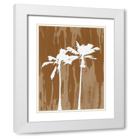 Oasis III White Modern Wood Framed Art Print with Double Matting by Burghardt, James