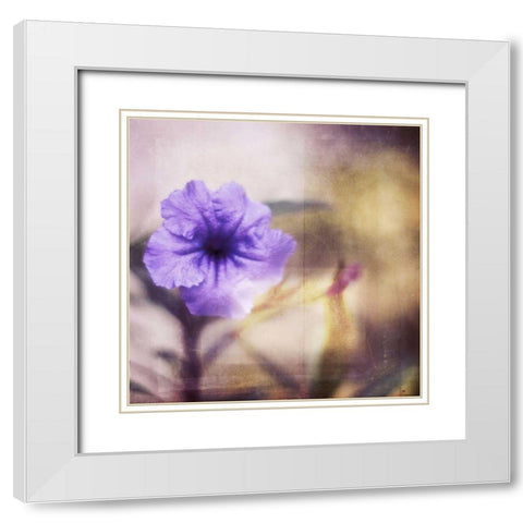 Purple Tranquility I White Modern Wood Framed Art Print with Double Matting by Robinson, Emily