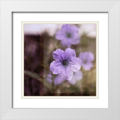 Purple Tranquility II White Modern Wood Framed Art Print with Double Matting by Robinson, Emily