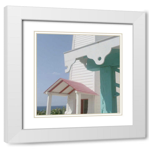Lighthouse Study III White Modern Wood Framed Art Print with Double Matting by Bay, Noah