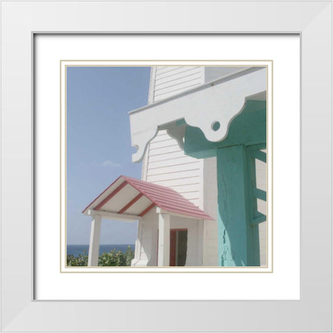 Lighthouse Study III White Modern Wood Framed Art Print with Double Matting by Bay, Noah