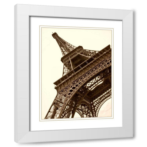 Eiffel Views IV White Modern Wood Framed Art Print with Double Matting by Perry, Rachel