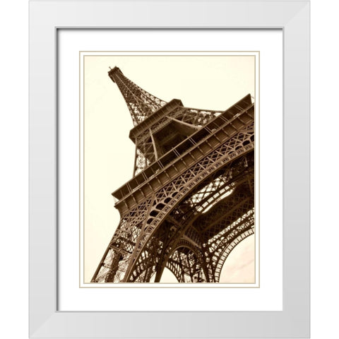 Eiffel Views IV White Modern Wood Framed Art Print with Double Matting by Perry, Rachel