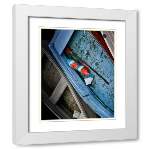 Wooden Rowboats XIII White Modern Wood Framed Art Print with Double Matting by Perry, Rachel