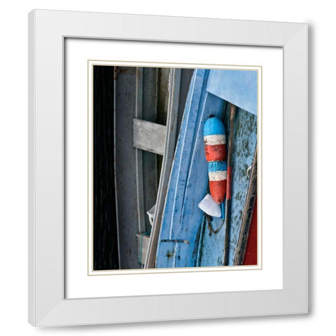 Wooden Rowboats XIV White Modern Wood Framed Art Print with Double Matting by Perry, Rachel