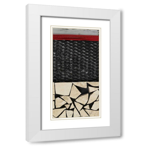 Fragmented II White Modern Wood Framed Art Print with Double Matting by Avondet, Natalie