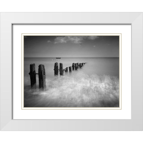 Fast and Slow White Modern Wood Framed Art Print with Double Matting by Henson, Martin