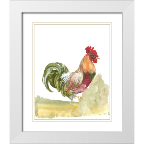 Down Home I White Modern Wood Framed Art Print with Double Matting by Della-Piana, Elissa