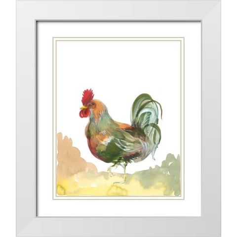 Down Home IV White Modern Wood Framed Art Print with Double Matting by Della-Piana, Elissa