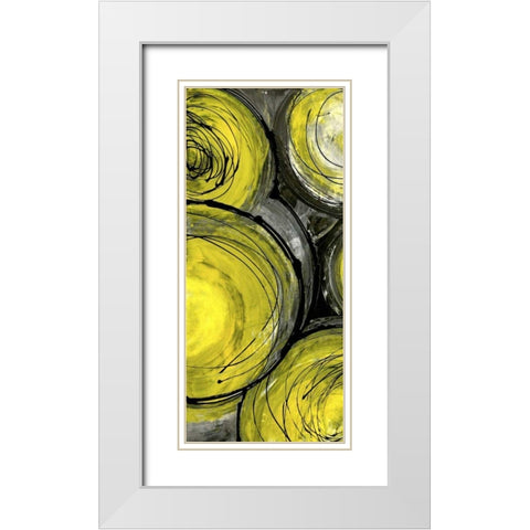 Rush Hour Taxi I White Modern Wood Framed Art Print with Double Matting by Ashley, Erin